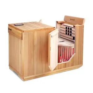 MD강력추천 으뜸 편백 고급 원적외선 반신욕기 2EA 가정용 찜질방 히노끼 반신욕 절전형 열작용 가정용 온열욕 한증막