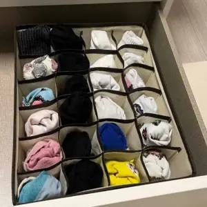 속옷 칸칸이 정리함 24칸 칸막이수납정리함 속옷칸막이정리함