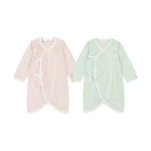 [롯데백화점]아가방 테디수플레배내가운(GREEN,PINK) 01T317101