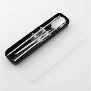 퓨어키친 휴대용 수저 2세트 캠핑 등산 피크닉 나들이 도시락 수저세트