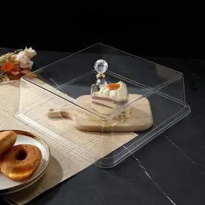 투명 사각뚜껑 음식덮개 릴 음식 덮개 투명커버 케이크