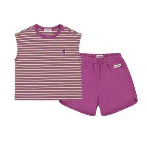 [캉골키즈](대전신세계)[베이비] 스트라이프 탱크 & 쇼츠 세트웨어 SB 0A07 퍼플 (BSBCSE0A070PU)