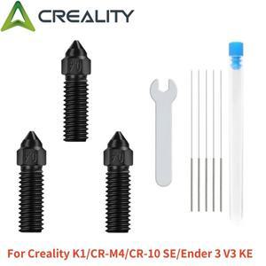 Creality K1 깍지 키트 Ender 3 V3 KE 경화 강철 노즐 / Max/CR-M4 CR-10 SE용 고속 인쇄 3PCs