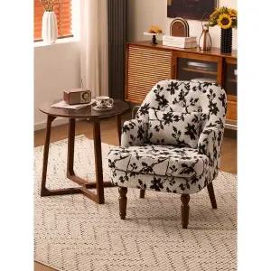 복고풍소파 엔틱 복고풍 레트로 꽃무늬 싱글 침실 1인