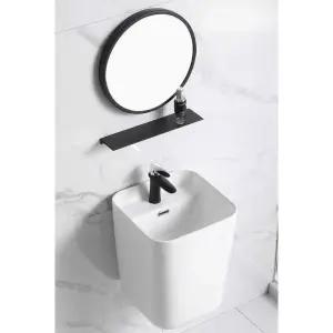 인테리어 세면대 화장실 손 벽걸이 도자기 세정대