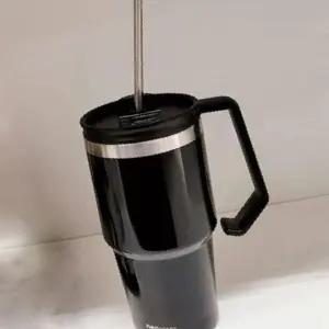 블랙 휴대용 손잡이 학생텀블러 스텐 보틀 텀블러 사무실 보온병 600ml