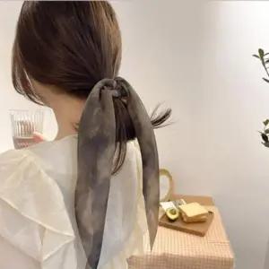 여성 러블리 리본 스카프 곱창 헤어끈 밴드 머리끈 3개