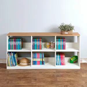 낮은 2단 원목책장 유아 키즈 아기 어린이 거실책장 통원목 맞춤가구