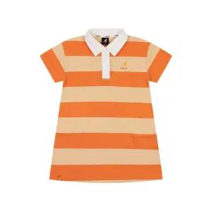 [캉골키즈](대전신세계)쿨맥스 피케 스트라이프 카라 원피스 SB 2001 오렌지_ASBCOP20010OG