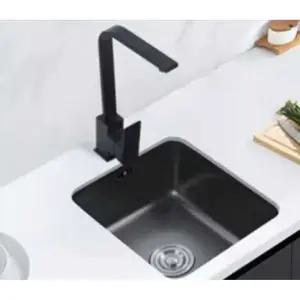 미니 싱크볼 간이 소형 발코니 부엌 개수대 스텐 블랙