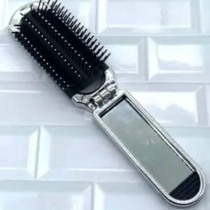 ( )휴대용접이식빗 휴대용접이식브러쉬빗 휴대용빗거울세트 접이식빗거울세트 고급형 접이식 거울빗