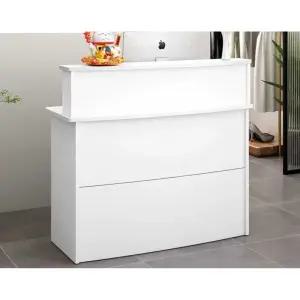 안내 데스크 업소용 우드 선반 계산대 원목 통나무