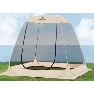 야외모기장텐트 원터치 화이트 망사형 캐노피 인용