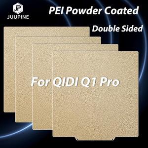 QIDI Q1 Pro PEI 빌드 플레이트 히트 베드 양면 파우더 코팅 용수철 스틸 시트 250x250