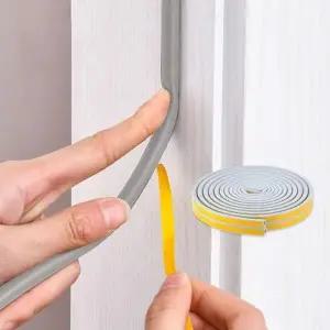 (색상 문틈고무E형-4mm)문틈 방 틈새막이 문풍지 현관문고무패킹 창문 4mm5M 유리문바람막이