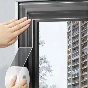( )투명 틈새막이 테이프 문풍지 창문 외풍 차단 방풍 시트 문틈 바람막이 단열 보수