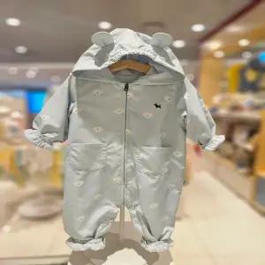 블루독베이비(hu) 26.봄여름신상 BL)도기패턴화섬우주복 46113-601-02 점퍼/우주복/아우터우주복/외출복