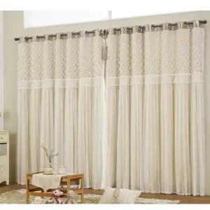 지나송 침실 암막커튼 순수 웨딩스타일 중형 베이지 BNS