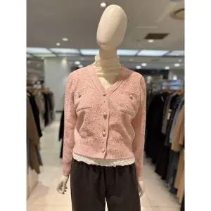[파프리카](마산점)페미닌. 파스텔 멜란지 진주 버튼 가디건/NL1CD301