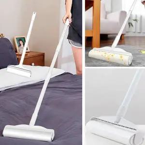 찍찍이밀대 거실 가정용 침대 바닥 롤 테이프 찍찍이 롤러형 먼지 털 밀대 걸레 청소기