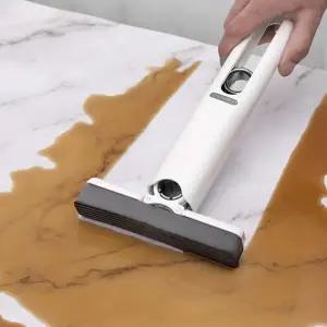 미니밀대 욕실 화장실 세면대 유리 바닥 틈새 청소 물기 제거 스펀지 스퀴지 물 걸레 밀대