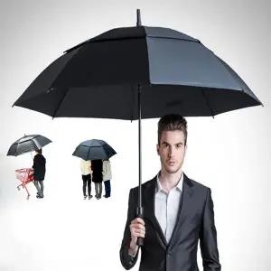 초대형우산 150cm 튼튼한 와이드 암막 uv 차단 초대형 3단 자동 큰 장우산 파우치 포함