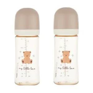 에디슨 아기 젖병 250ml 출산 선물 준비물 베이지X2 BNS