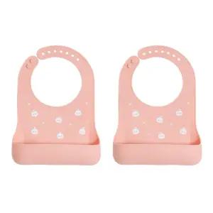 에디슨 실리콘 방수 턱받이 자기주도 이유식 준비물X2 BNS