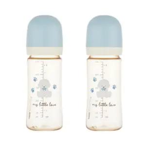 에디슨 아기 수유 젖병 젖꼭지 M 세트 250ml 블루 BNS