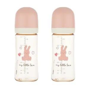 에디슨 아기 분유 수유 젖병 백일 선물 250ml 핑크 X2 BNS