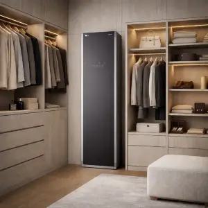 [LG]스타일러 S3CMC 트루스팀 무빙행어 메탈릭 차콜 3벌 풀터치 버튼 & LED 디스플레이