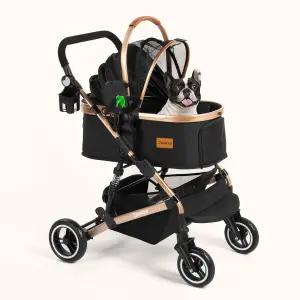 PAWLET 반려동물 유모차 최대 52파운드의 중형견용 반려견 방수 옥스포드 섬유 탈착식 캐리어가 있는