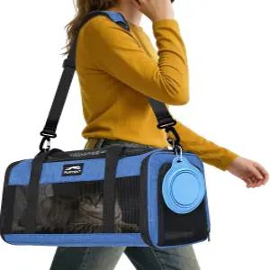 고양이와 강아지를 위한 TSA 승인 반려동물 캐리어 반려동물에게 최대 13파운드까지 잘 맞는 고양이 소프트