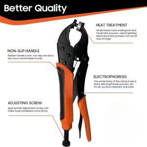 헤비 듀티 스냅 패스너 툴 키트 버튼 조절 가능한 플라이어 캔버스 (80개 금속 포함)