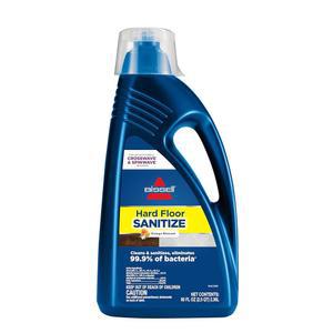 크로스웨이브와 스핀웨이브에 사용할 수 있는 비셀 하드 플로어 살균 솔루션, 80온스는 99.9%의 박테리아를 제거합니다
