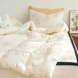 갤러리아 리빙홈 큐티버니 소프트 마이크로 차렵 이불세트 Q (이불 + 베개커