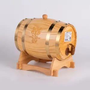 숙성용오크통 미니 참나무오크통 투명 수지구 업그레이드스틸마개 오크 3L