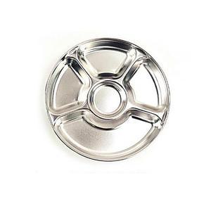 [2개구성] 반찬통 스텐 배달용 원형 배달반찬통 찬통5칸-대 HW26979D