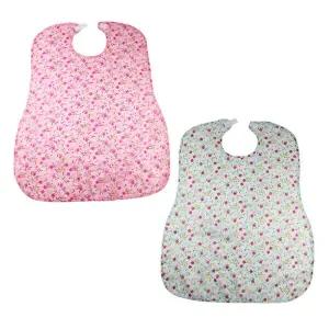 환자턱받이 방수앞치마 붉은꽃 에이프런 요양원