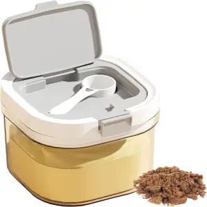 마이크로플스 포뮬러 용기 800ml 여행용 디스펜서 BPA 프리 밀폐 스푼 레이어드 보관 뚜껑 스태커블