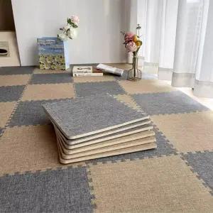 강아지 바닥매트 애견 슬개골보호 커피 고양이 다크 그레이+연한