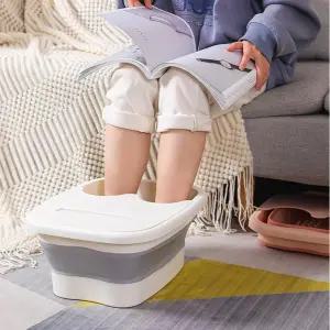 폴딩 족욕 대야 덮개 뚜껑 있는 온도 유지 접이식 간이 족욕기