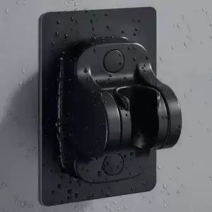 ( )무타공 걸이 욕실 블랙 샤워봉거치대 샤워기거치대