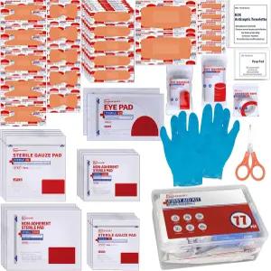 구급상자 리필 - 추가 교체 용품 느슨한 포장 재입고 공급 팩 -77개