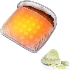 전기 온열 발난로 자연산 옥 적외선 차가운 발을 위한 패드 3가지 설정으로 발과 허리 을 합니다