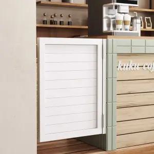 카우보이 여닫이 문 현관 화장실 분리 웨이스트 출입 블랙