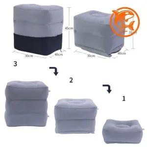 ( )다용도 캠핑 발받침대 에어 쿠션 여행용 간편한 다단계 발받침대