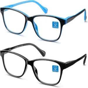 K KENZHOU 여성용 블루라이트 안경 컴퓨터 게이밍 휴대폰용 차단 눈의 피로 방지 및 자외선 눈부심