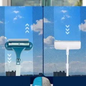 2색 1개 양방향 창문 방충망 청소 솔 브러쉬 창틀솔 유리 창 닦이 먼지 제거 닦기 도구