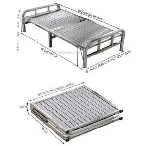 바닥 철제 침대 접이식 상품 받침대 간이 펜션 프레임